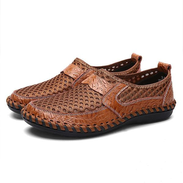 MEN'S RETRO MESH SLIP-ON CASUAL SHOES 38363022S