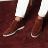 MEN'S CASUAL LIGHTWEIGHT FLAT SUEDE LOAFERS 86131946S