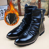 MEN'S FASHION PLUSH SIDE ZIPPER MARTIN BOOTS 06206778S