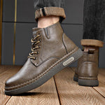 MEN'S WARM CASUAL HIGH TOP LACE UP BOOTS 56037250S