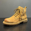 MEN'S RETRO SIDE ZIPPER WEAR-RESISTANT LACE-UP BOOTS 50516698S