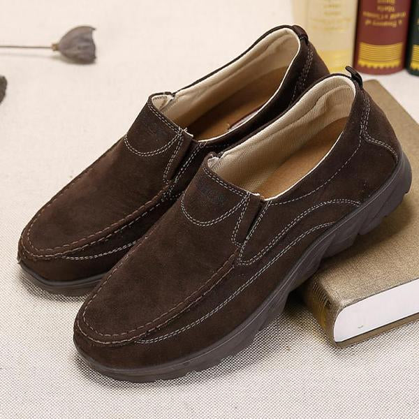 MEN'S COMFORTABLE THICK-SOLED SLIP-ON CASUAL SHOES 27281822S