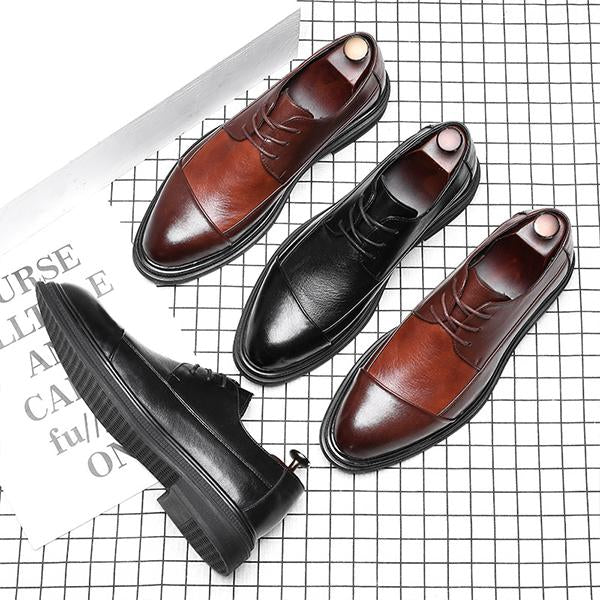 MEN'S RETRO LACE-UP CASUAL WEDDING SHOES 88070022S