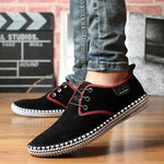 MEN'S SUEDE HAND-STITCHED LACE-UP CASUAL SHOES 53117509S