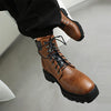 MEN'S RETRO ROUND TOE LACE UP BOOTS 81830142YL