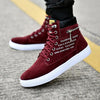 MEN'S CASUAL LETTER HIGH TOP CANVAS SHOES 34738690S