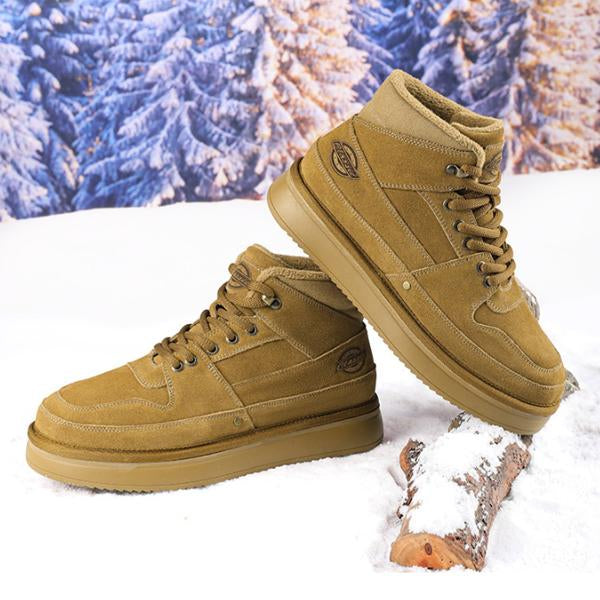 MEN'S CASUAL SUEDE RUBBER SOLE LACE UP SNOW BOOTS 65561595S