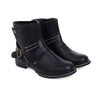 MEN'S RETRO ZIPPER LEATHER BOOTS 00992662YL