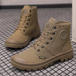 MEN'S RETRO HIGH TOP LACE UP CANVAS SHOES 97234868S