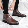 MEN’S BUSINESS CASUAL BROGUE ANKLE BOOTS 93281558S