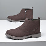 MEN'S STYLISH SUEDE HIGH TOP CHELSEA BOOTS 00719258S