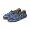 MEN'S RETRO LOAFERS RUBBER-SOLED CANVAS SHOES 27530787S