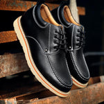 MEN'S BUSINESS LACE-UP CASUAL LEATHER SHOES 26554702S