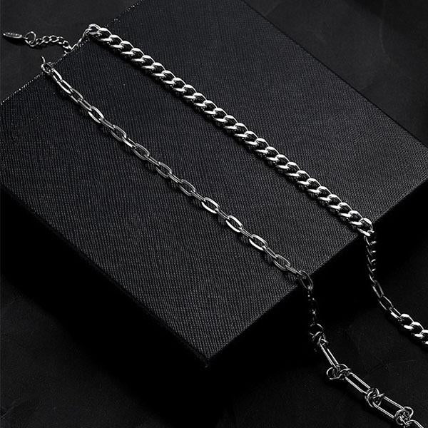 MEN'S TITANIUM STEEL VERSATILE NECKLACE 36957037YL