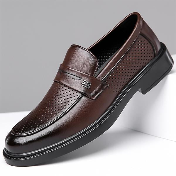 MEN'S CASUAL SLIP-ON HOLLOW DRESS SHOES 89248434S