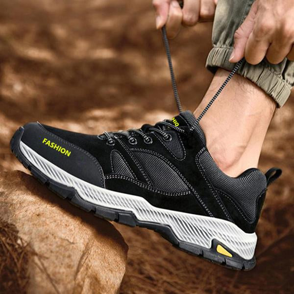 MEN'S NON-SLIP THICK-SOLED BREATHABLE HIKING SHOES 22507533S