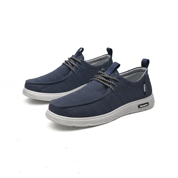 MEN'S BREATHABLE LACE-UP CASUAL CANVAS SHOES 01559636S