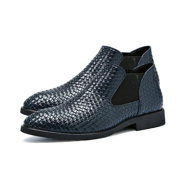 MEN'S STYLISH BRAIDED CHELSEA BOOTS 87657521S