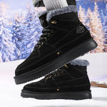 MEN'S CASUAL SUEDE RUBBER SOLE LACE UP SNOW BOOTS 65561595S