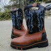 MEN'S CONTRASTING RETRO COWBOY BOOTS 22132562YL