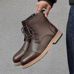 MEN'S HIGH TOP BROGUE VINTAGE LACE UP BOOTS 28805876S