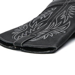 MEN'S RETRO EMBROIDERED SQUARE TOE WESTERN BOOTS 38257562S