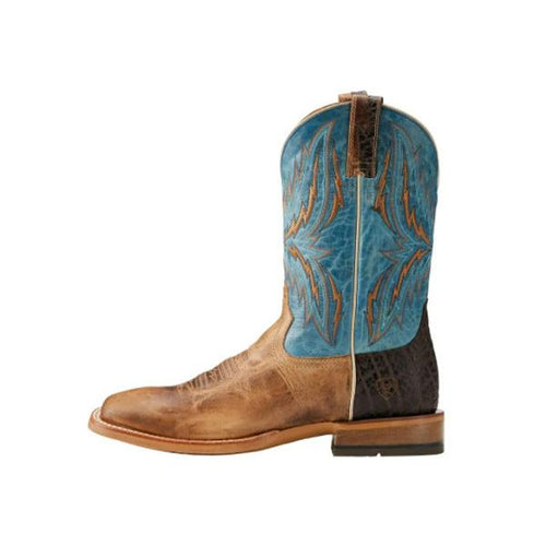 MEN'S RETRO EMBROIDERED TOTEM CHUNKY HEEL KNIGHT BOOTS 05503756S