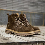 MEN'S RETRO SUEDE CASUAL DESERT LACE-UP BOOTS 60327911S