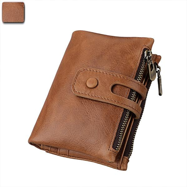 ANTI-THEFT ZIPPER RETRO CASUAL WALLET 94446781S