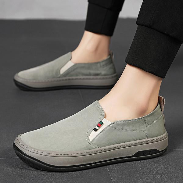 MEN'S BREATHABLE ICE SILK SLIP-ON CASUAL CANVAS SHOES 05277173S