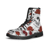 MEN'S SKULL DESIGN LACE UP CANVAS BOOTS 77427564YL