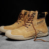 MEN'S RETRO ROUND TOE LACE UP LEATHER BOOTS 11852498YL