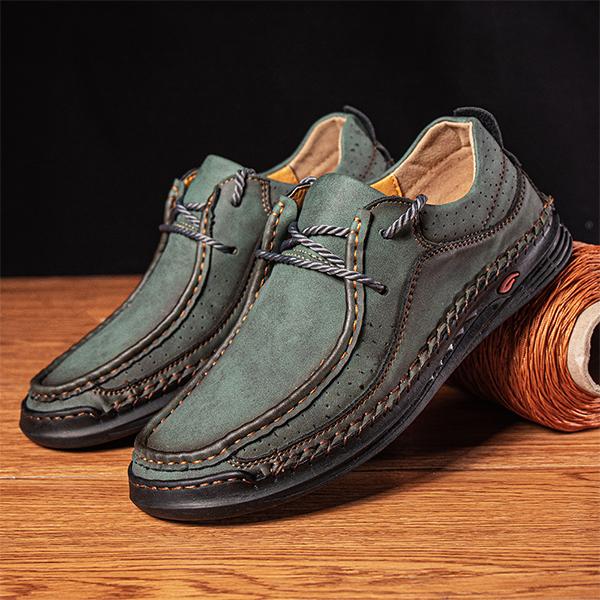 MEN'S CASUAL STITCHING LACE-UP SHOES 34548344S