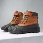 MEN'S CASUAL LACE-UP PLUSH COMBAT BOOTS 26534339S