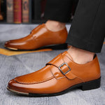 MEN'S CASUAL BELT BUCKLE BUSINESS DRESS SHOES 89502071S