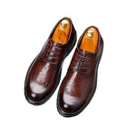 MEN'S LACE UP BUSINESS LEATHER SHOES 64489575YL