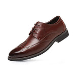 MEN'S BROGUE LACE-UP CASUAL DRESS SHOES 36983348S