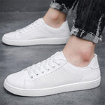 MEN'S BREATHABLE ALL-MATCH WHITE CASUAL SHOES 96714352S