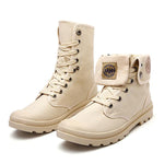 MEN'S BREATHABLE CANVAS HIGH TOP MARTIN BOOTS 22140188S