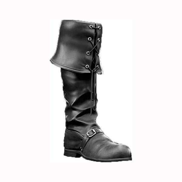 MEN'S MEDIEVAL CUFFED RETRO OVER THE KNEE KNIGHT BOOTS 72158738YL