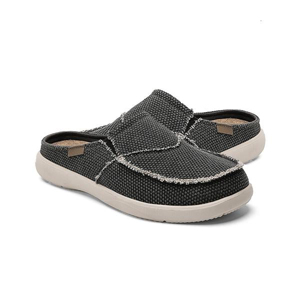 MEN'S CASUAL WEAR-RESISTANT CANVAS HALF SLIPPERS 87392308S