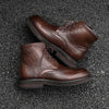 MEN'S RETRO BUSINESS BROGUE CARVED LACE UP BOOTS 17161120S