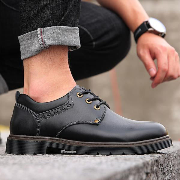 MEN'S RETRO LACE-UP CASUAL WEAR-RESISTANT WORK SHOES 93869539S