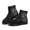 MEN'S HOLIDAY SKULL PRINT LACE UP BOOTS 92259441YL