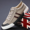 MEN'S LACE-UP CASUAL FLAT CANVAS SHOES 48470817S