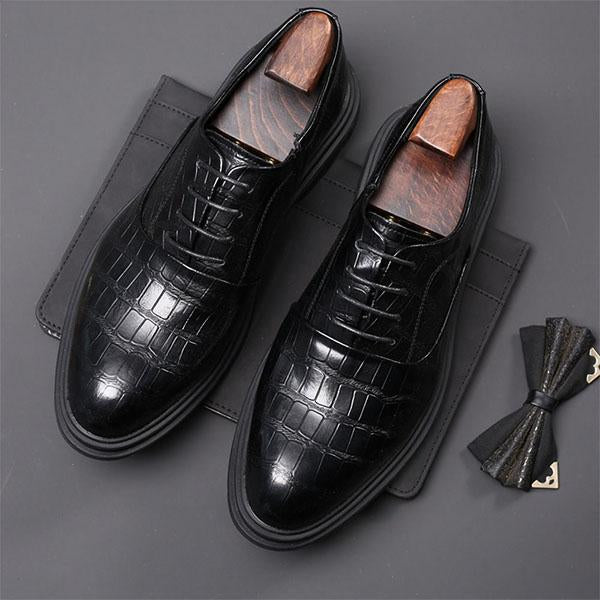 MEN'S DRESS OXFORD SHOES CLASSIC LACE UP FORMAL SHOES 19565949YL