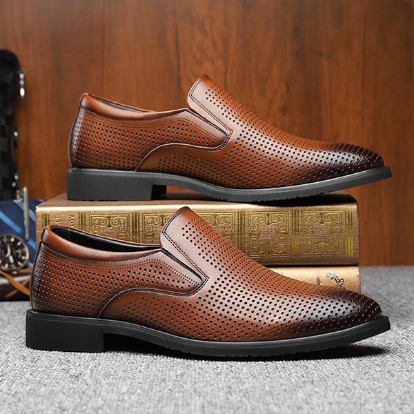 MEN'S HOLLOW BREATHABLE BUSINESS FORMAL DRESS SHOES 09127087S