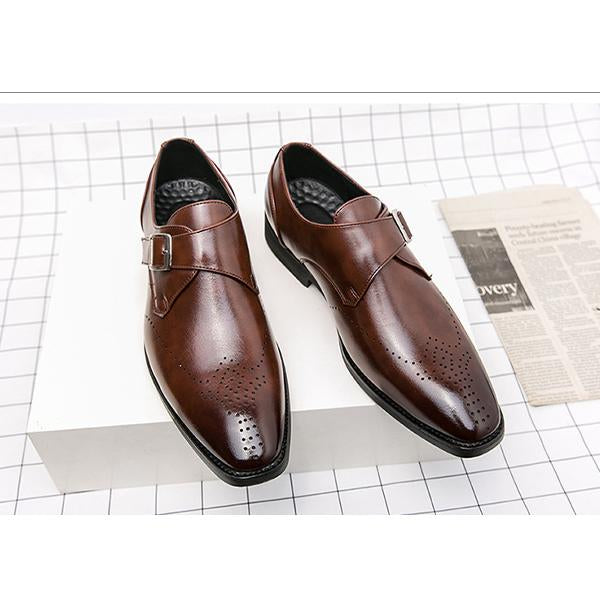 MEN'S FORMAL BLOK BUSINESS LEATHER SHOES 08547525YL