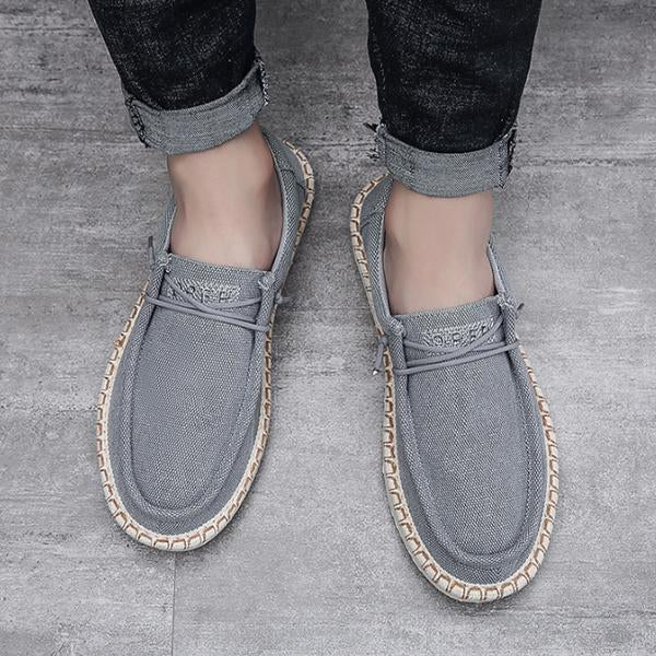 MEN'S RETRO CASUAL DRIVING BREATHABLE CANVAS SHOES 47958728S