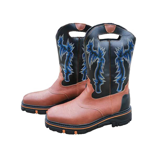 MEN'S CONTRASTING RETRO COWBOY BOOTS 22132562YL